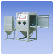 1010A(1212A)手动伸拉转台式喷砂机